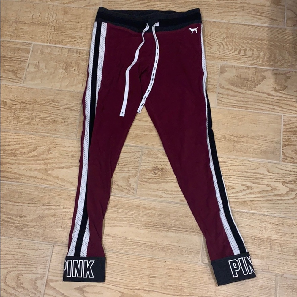 Victoria secret pink maroon leggings